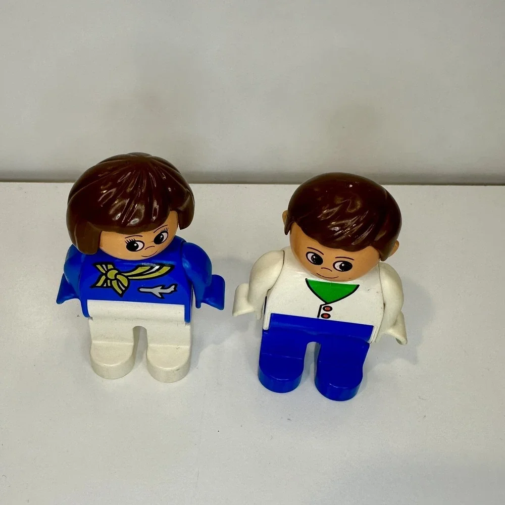 Lot of 8 Lego Toddler Duplo Figures Minifigures Variety Professions Motorcycle